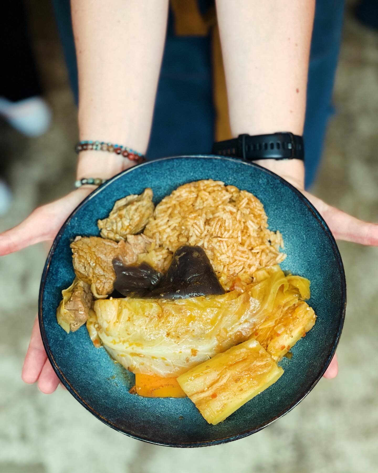 Plat africain avec super-aliments